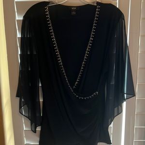 MSK- Ladies Navy Blue Large Top.